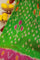 Ikat Silk Parrot Green Saree