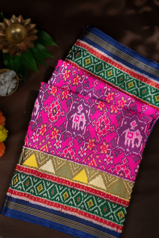 Patola Silk Magenta Saree