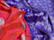 Venkatagiri silk saree dual shade of pinkish orange and blue with silver zari woven buttas and long rich zari woven border