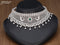 Zircon choker peacock design emerald and cz stones with pearl hangings