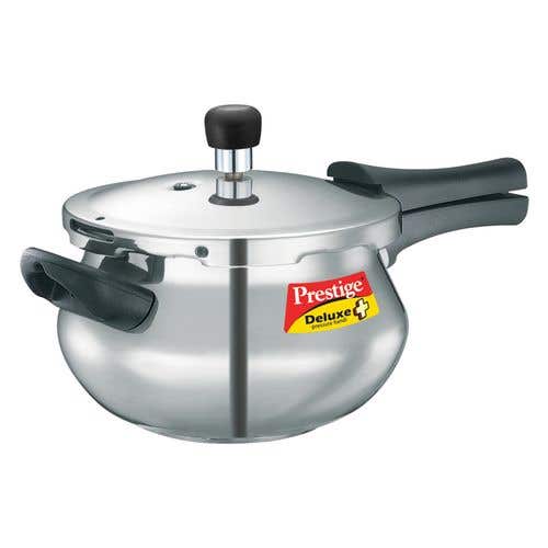 Prestige Deluxe Plus Aluminium Outer Lid Pressure Handi, Silver