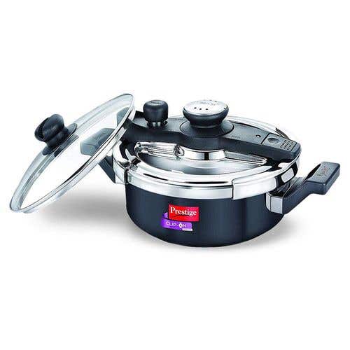 Prestige Clip-on Svachh Hard Anodised Spillage Control Pressure Cooker